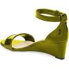 imageFSJ Women Summer Open Toe Ankle Strap Buckle Comfy Shoes Low Heels Wedge Sandal Size 415 USOlive