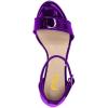 imageFSJ Women Summer Open Toe Ankle Strap Buckle Comfy Shoes Low Heels Wedge Sandal Size 415 USPurple