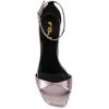 imageWomen Wedge High Heels Sandals Square Open Toe Ankle Strap Fashion Summer Dress Shoes Size 415 USGrey