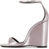imageWomen Wedge High Heels Sandals Square Open Toe Ankle Strap Fashion Summer Dress Shoes Size 415 USGrey