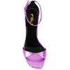 imageWomen Wedge High Heels Sandals Square Open Toe Ankle Strap Fashion Summer Dress Shoes Size 415 USPurple