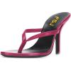 imageFSJ Women Fashion Thong Flip Flops Stiletto High Heels Slip On Almond Toe Casual Sandals Summer Beach Dressy Slipper ShoesFushcia