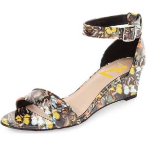 imageFSJ Women Summer Open Toe Ankle Strap Buckle Comfy Shoes Low Heels Wedge Sandal Size 415 USButterfly
