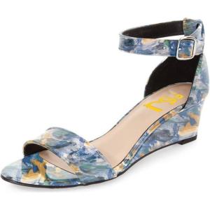 imageFSJ Women Summer Open Toe Ankle Strap Buckle Comfy Shoes Low Heels Wedge Sandal Size 415 USPigment