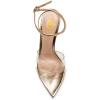 imageFSJ Women Clear Peep Toe Cross PVC Band Stiletto High Heel Ankle Strap Slingback Party Dress Sandal Shoes Size 415 USGold
