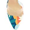 imageFSJ Women Clear Peep Toe Cross PVC Band Stiletto High Heel Ankle Strap Slingback Party Dress Sandal Shoes Size 415 USPainting