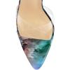 imageFSJ Women Clear Peep Toe Cross PVC Band Stiletto High Heel Ankle Strap Slingback Party Dress Sandal Shoes Size 415 USRock