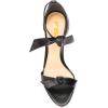 imageFSJ Women Flower Gold Metal Chain Chunky High Heels Ankle Strap Sandals Open Toe Fashion Summer Dressy Shoes Size 415 USBlack Knots