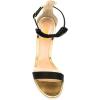 imageFSJ Women Flower Gold Metal Chain Chunky High Heels Ankle Strap Sandals Open Toe Fashion Summer Dressy Shoes Size 415 USGold Leaf