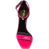 imageFSJ Women Flower Gold Metal Chain Chunky High Heels Ankle Strap Sandals Open Toe Fashion Summer Dressy Shoes Size 415 USHot Pink