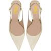 imageFSJ Women Graceful Studded Crystal Heel Pumps Pointed Toe Chunky High Heel Back Strap Buckle Slingback Summer Party Dress Sandal Shoes Size 415 USChampagne