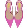 imageFSJ Women Graceful Studded Crystal Heel Pumps Pointed Toe Chunky High Heel Back Strap Buckle Slingback Summer Party Dress Sandal Shoes Size 415 USFuchsia