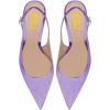 imageFSJ Women Graceful Studded Crystal Heel Pumps Pointed Toe Chunky High Heel Back Strap Buckle Slingback Summer Party Dress Sandal Shoes Size 415 USMedium Purple