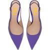 imageFSJ Women Graceful Studded Crystal Heel Pumps Pointed Toe Chunky High Heel Back Strap Buckle Slingback Summer Party Dress Sandal Shoes Size 415 USPurple