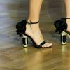 imageFSJ Women Open Toe Stylish Sandal Ankle Strap Chunky Block High Thick Heels Wedding Party Ballroom Prom Shoes US Size 415 USBlack Flower