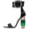 imageFSJ Women Open Toe Stylish Sandal Ankle Strap Chunky Block High Thick Heels Wedding Party Ballroom Prom Shoes US Size 415 USEvening