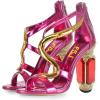 imageFSJ Women Open Toe Stylish Sandal Ankle Strap Chunky Block High Thick Heels Wedding Party Ballroom Prom Shoes US Size 415 USPink S