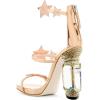 imageFSJ Women Open Toe Stylish Sandal Ankle Strap Chunky Block High Thick Heels Wedding Party Ballroom Prom Shoes US Size 415 USStar