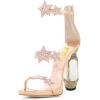 imageFSJ Women Open Toe Stylish Sandal Ankle Strap Chunky Block High Thick Heels Wedding Party Ballroom Prom Shoes US Size 415 USStar