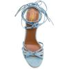 imageFSJ Women Strappy Ankle Wrap High Heels Sandals Open Toe Lace Up Cross Straps Stiletto Shoes Size 415 USBlue