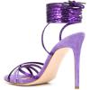 imageFSJ Women Strappy Ankle Wrap High Heels Sandals Open Toe Lace Up Cross Straps Stiletto Shoes Size 415 USPurple