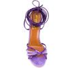 imageFSJ Women Strappy Ankle Wrap High Heels Sandals Open Toe Lace Up Cross Straps Stiletto Shoes Size 415 USPurple