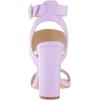 imageFSJ Women Ankle Strap Slingback Sandals Open Toe Chunky High Heels Strappy Shoes Size 415 USLavender