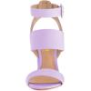imageFSJ Women Ankle Strap Slingback Sandals Open Toe Chunky High Heels Strappy Shoes Size 415 USLavender