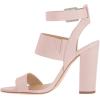 imageFSJ Women Ankle Strap Slingback Sandals Open Toe Chunky High Heels Strappy Shoes Size 415 USPink