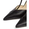 imageFSJ Women Charm T Strap Sandals Stilettos High Heels Pointed Closed Toe Pumps Back Zipper Ladies Girls Party Prom Wedding Sexy Dress Shoes Size 415 USBlack