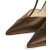 imageFSJ Women Charm T Strap Sandals Stilettos High Heels Pointed Closed Toe Pumps Back Zipper Ladies Girls Party Prom Wedding Sexy Dress Shoes Size 415 USBrown