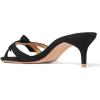 imageFSJ Women Cute Bowknot Slip On Mules Summer Open Toe Kitten Low Heel Sandal Ladies Casual Comfy Walking Dress Shoes Size 415 M USBlack