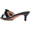 imageFSJ Women Cute Bowknot Slip On Mules Summer Open Toe Kitten Low Heel Sandal Ladies Casual Comfy Walking Dress Shoes Size 415 M USGlossy Black