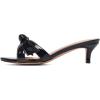 imageFSJ Women Cute Bowknot Slip On Mules Summer Open Toe Kitten Low Heel Sandal Ladies Casual Comfy Walking Dress Shoes Size 415 M USGlossy Black