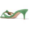 imageFSJ Women Cute Bowknot Slip On Mules Summer Open Toe Kitten Low Heel Sandal Ladies Casual Comfy Walking Dress Shoes Size 415 M USGreen