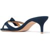 imageFSJ Women Cute Bowknot Slip On Mules Summer Open Toe Kitten Low Heel Sandal Ladies Casual Comfy Walking Dress Shoes Size 415 M USNavy