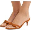 imageFSJ Women Cute Bowknot Slip On Mules Summer Open Toe Kitten Low Heel Sandal Ladies Casual Comfy Walking Dress Shoes Size 415 M USOrange