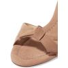 imageFSJ Women Cute Bowknot Slip On Mules Summer Open Toe Kitten Low Heel Sandal Ladies Casual Comfy Walking Dress Shoes Size 415 M USPeru