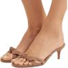 imageFSJ Women Cute Bowknot Slip On Mules Summer Open Toe Kitten Low Heel Sandal Ladies Casual Comfy Walking Dress Shoes Size 415 M USPeru