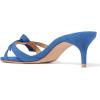 imageFSJ Women Cute Bowknot Slip On Mules Summer Open Toe Kitten Low Heel Sandal Ladies Casual Comfy Walking Dress Shoes Size 415 M USRoyal Blue