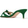imageFSJ Women Cute Bowknot Slip On Mules Summer Open Toe Kitten Low Heel Sandal Ladies Casual Comfy Walking Dress Shoes Size 415 M USSea Green