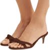 imageFSJ Women Cute Bowknot Slip On Mules Summer Open Toe Kitten Low Heel Sandal Ladies Casual Comfy Walking Dress Shoes Size 415 M USSienna