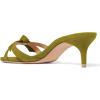 imageFSJ Women Cute Bowknot Slip On Mules Summer Open Toe Kitten Low Heel Sandal Ladies Casual Comfy Walking Dress Shoes Size 415 M USYellow Green