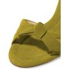 imageFSJ Women Cute Bowknot Slip On Mules Summer Open Toe Kitten Low Heel Sandal Ladies Casual Comfy Walking Dress Shoes Size 415 M USYellow Green