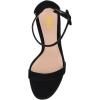 imageFSJ Women Dressy Open Toe Ankle Strap Butterfly High Heel Sandal Strappy Date Cocktail Nightclub Pumps Shoes Size 416 USBlack Suede