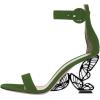 imageFSJ Women Dressy Open Toe Ankle Strap Butterfly High Heel Sandal Strappy Date Cocktail Nightclub Pumps Shoes Size 416 USGreen