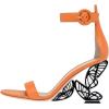 imageFSJ Women Dressy Open Toe Ankle Strap Butterfly High Heel Sandal Strappy Date Cocktail Nightclub Pumps Shoes Size 416 USOrange