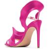 imageFSJ Women Dressy Open Toe Stiletto High Heel Ankle Strap Satin Sandal with Ruffle Size 415 USFuchsia