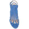 imageFSJ Women Peep Toe High Heel Bootie Pumps Stiletto PVC Dress Ankle Strap Sandal Slingback Buckle Stylish Shoes 415 M USBlue