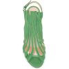 imageFSJ Women Peep Toe High Heel Bootie Pumps Stiletto PVC Dress Ankle Strap Sandal Slingback Buckle Stylish Shoes 415 M USGreen